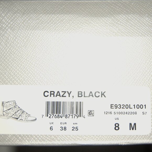 NIB Fergie Crazy Flat Sandals - Women US Size: 8M - Black - Picture 10 of 11